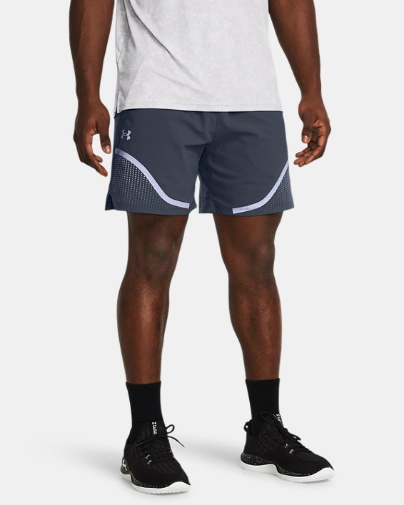 Men's UA Vanish Woven 6" Graphic Shorts in Gray image number 0